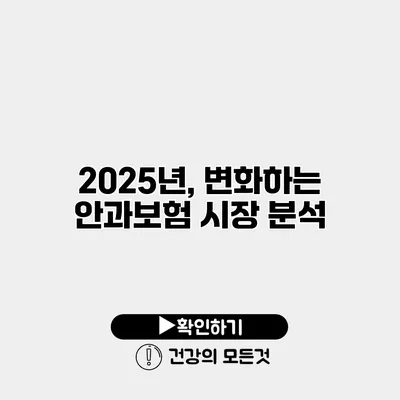 2025년, 변화하는 안과보험 시장 분석