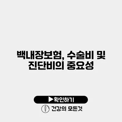 백내장보험, 수술비 및 진단비의 중요성