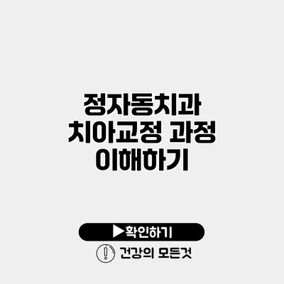 정자동치과 치아교정 과정 이해하기