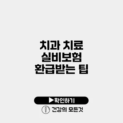 치과 치료 실비보험 환급받는 팁