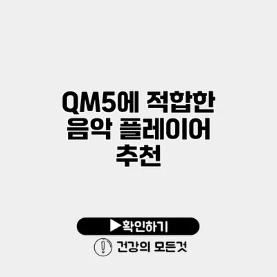 QM5에 적합한 음악 플레이어 추천
