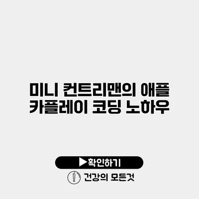 미니 컨트리맨의 애플 카플레이 코딩 노하우
