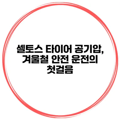 셀토스 타이어 공기압, 겨울철 안전 운전의 첫걸음