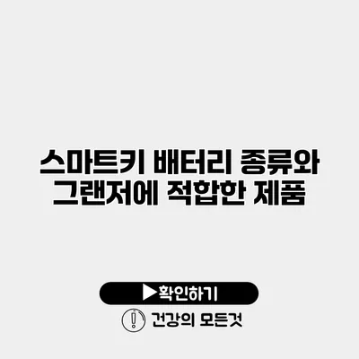 스마트키 배터리 종류와 그랜저에 적합한 제품