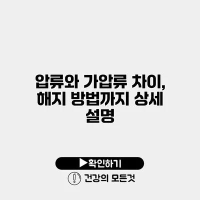 압류와 가압류 차이, 해지 방법까지 상세 설명