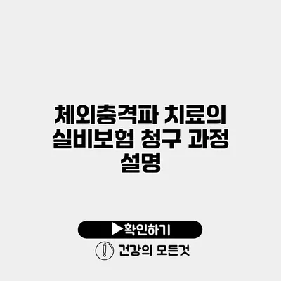 체외충격파 치료의 실비보험 청구 과정 설명